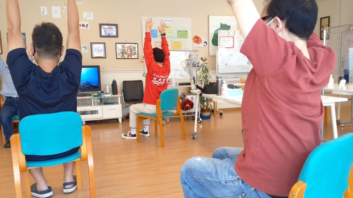 ストレッチを行いました ストレッチを行いました