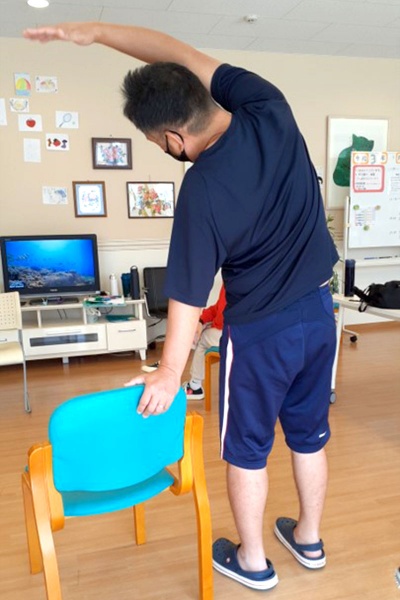 ストレッチを行いました ストレッチを行いました