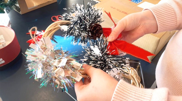クリスマスリース作り クリスマスリース作り