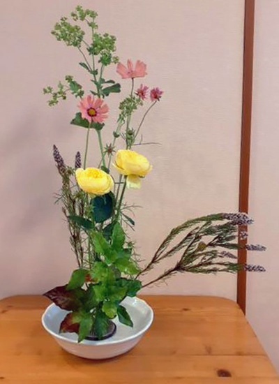 コスモスの生け花 コスモスの生け花