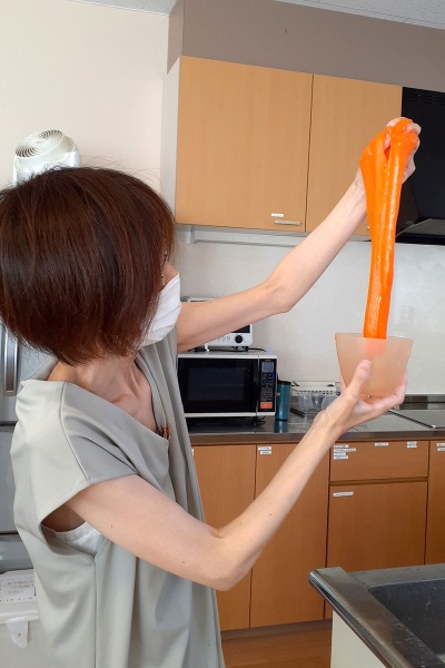 アロマスライム作り アロマスライム作り