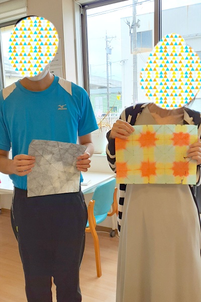 折り染め 折り染め