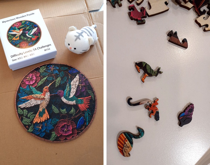 木製の立体パズル 木製の立体パズル