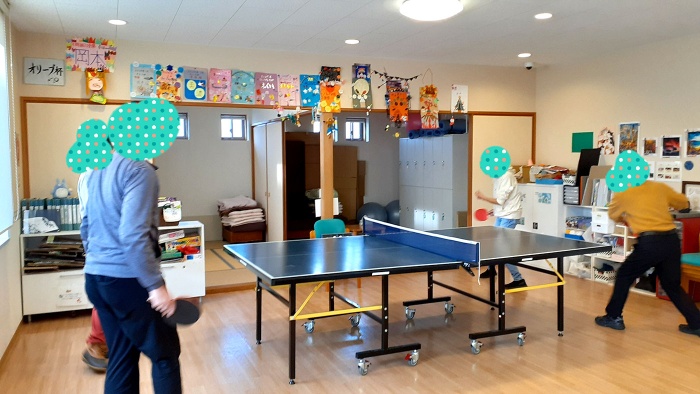 卓球大会（１月のDC風景から）