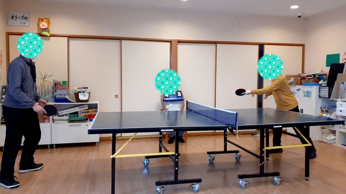 卓球大会（１月のDC風景から）